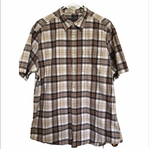 Old Navy Men's Shirt XL Plaid short sleeve button - Picture 1 of 7